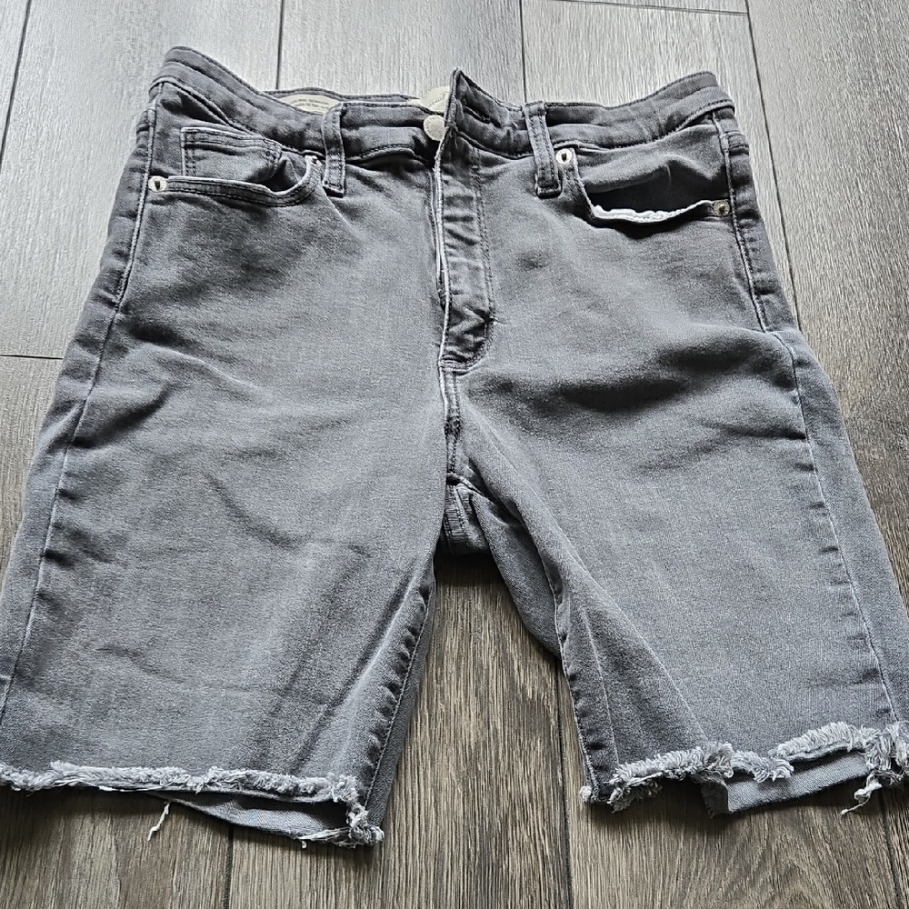 Gray Denim Women's Shorts
